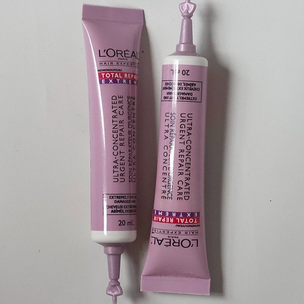L'Oreal Hair Expertise Total Repair Extreme 20ml x 2 BNIP Sealed